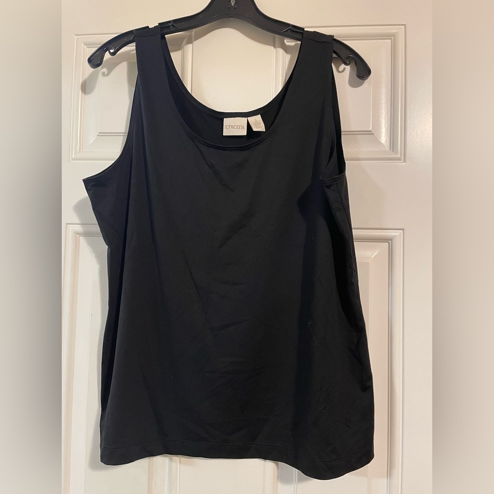 Chico's Classic Black Compression Tank Top